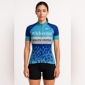 Louis Garneau Women’s Cycling Jersey Small Adventist Florida Hospital Zip Front